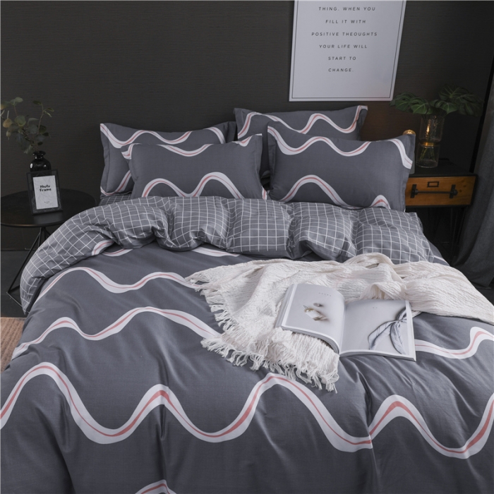 91家纺网 家纺一手货源 找家纺 芃成 2020新款全棉12868四件套 缤纷飞扬