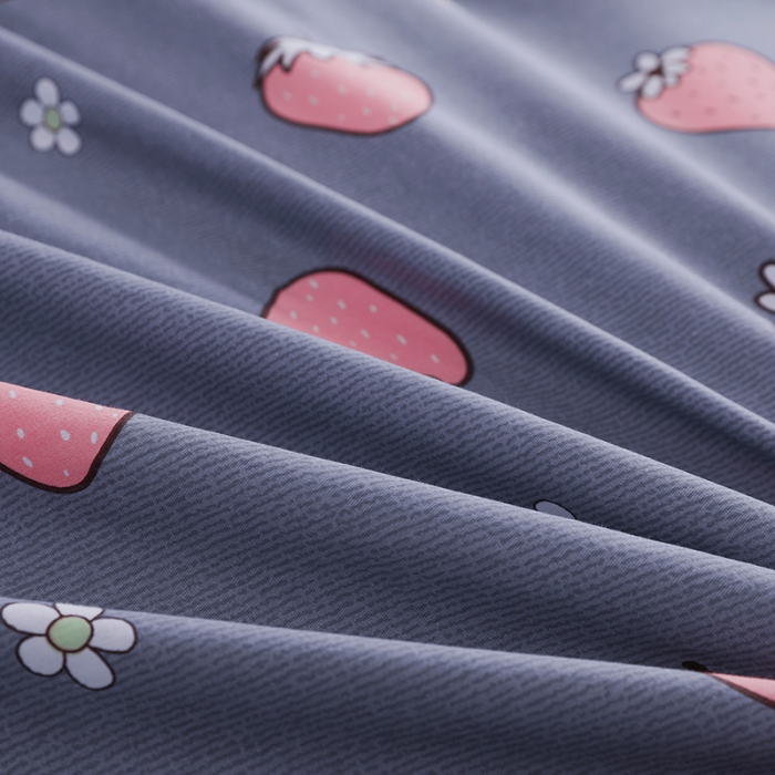 91家纺网 家纺一手货源 找家纺 芃成 2020新款全棉12868四件套 草莓爱恋