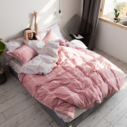 芃成 2020新款全棉13070四件套 运动风情 粉