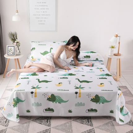 91家纺网 家纺一手货源 找家纺 芃成 2020新款床单款凉席三件套 恐龙