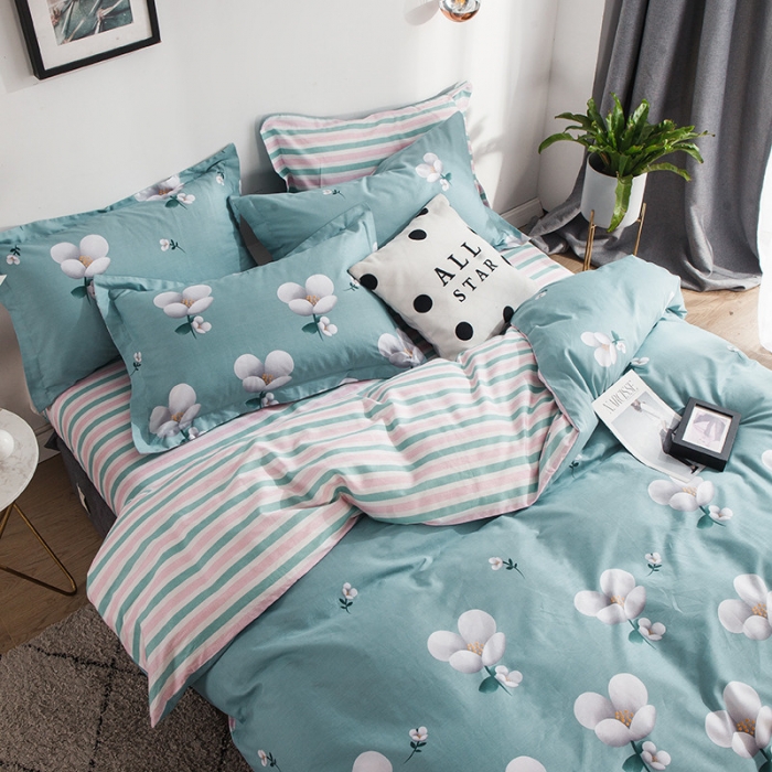 91家纺网 家纺一手货源 找家纺 芃成 2020新款洛卡全棉12868单被套 春的气息