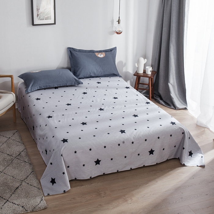 91家纺网 家纺一手货源 找家纺 芃成 2020新款洛卡全棉12868单床单 布朗熊