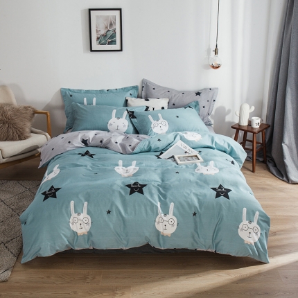 91家纺网 家纺一手货源 找家纺 （总）芃成 2020洛卡全棉12868四件套床笠款