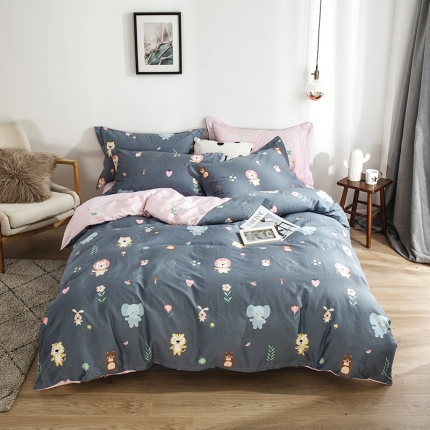 91家纺网 家纺一手货源 找家纺 （总）芃成 2020洛卡全棉12868四件套床笠款