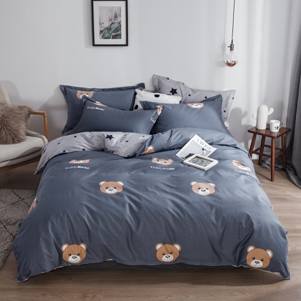 芃成 2020洛卡全棉12868四件套 布朗熊