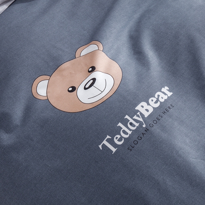 91家纺网 家纺一手货源 找家纺 芃成 2020洛卡全棉12868四件套 布朗熊