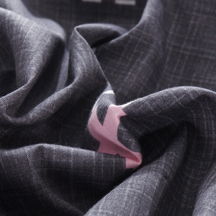 91家纺网 家纺一手货源 找家纺 芃成 2020新款洛卡全棉12868单被套 光辉岁月灰