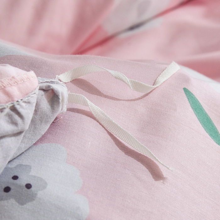 91家纺网 家纺一手货源 找家纺 芃成 2020洛卡全棉12868四件套 初恋滋味粉