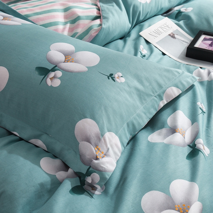 91家纺网 家纺一手货源 找家纺 芃成 2020洛卡全棉12868四件套 春的气息