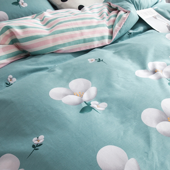 91家纺网 家纺一手货源 找家纺 芃成 2020洛卡全棉12868四件套 春的气息