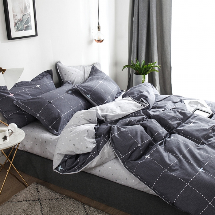 91家纺网 家纺一手货源 找家纺 芃成 2020洛卡全棉12868四件套 光辉岁月灰