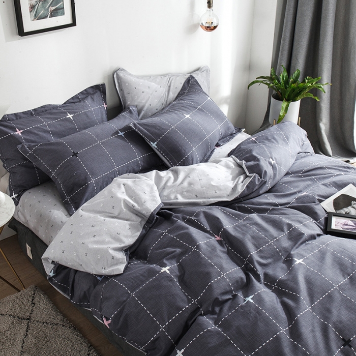 91家纺网 家纺一手货源 找家纺 芃成 2020洛卡全棉12868四件套 光辉岁月灰