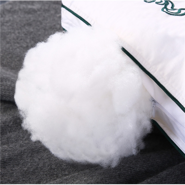 91家纺网 家纺一手货源 找家纺 贤内助 全棉奢绣羽丝定型枕舒适枕安睡枕枕芯枕头 蓝色