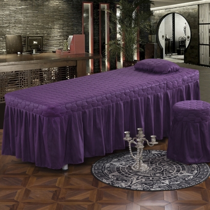 91家纺网 家纺一手货源 找家纺 （总）乐逸家纺 3D压花刺绣款美容床罩单品床裙