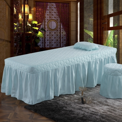 91家纺网 家纺一手货源 找家纺 （总）乐逸家纺 3D压花刺绣款美容床罩单品床裙