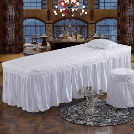 91家纺网 家纺一手货源 找家纺 （总）乐逸家纺 3D压花刺绣款美容床罩单品床裙