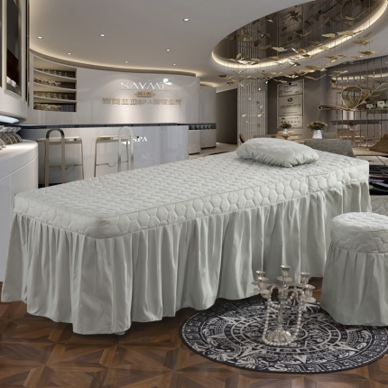 91家纺网 家纺一手货源 找家纺 （总）乐逸家纺 3D压花刺绣款美容床罩单品床裙