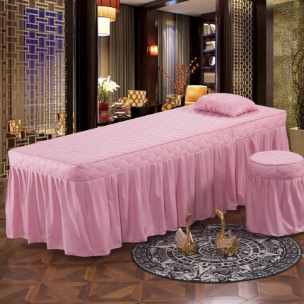 91家纺网 家纺一手货源 找家纺 （总）乐逸家纺 3D压花刺绣款美容床罩单品床裙