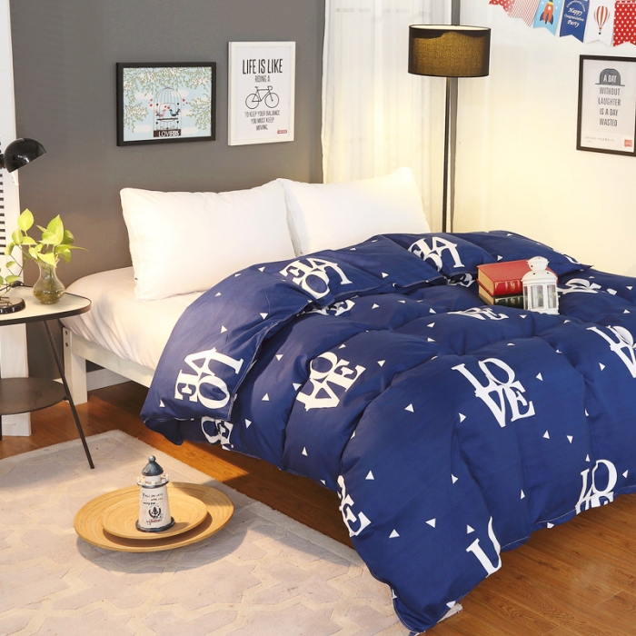 91家纺网 家纺一手货源 找家纺 曼璐家纺 芦荟棉单品被套仿棉被套单件爱的永恒