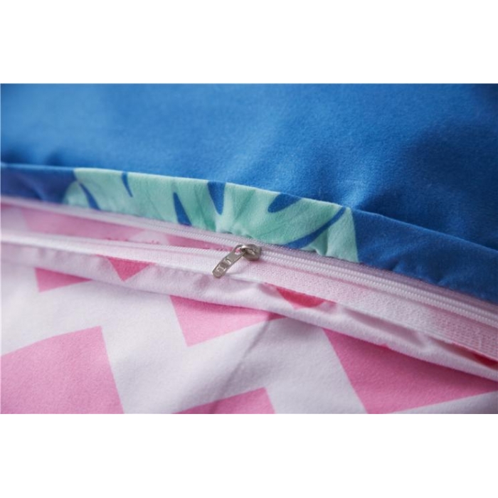 91家纺网 家纺一手货源 找家纺 曼璐家纺 芦荟棉单品被套仿棉被套单件火焰烈鸟-蓝