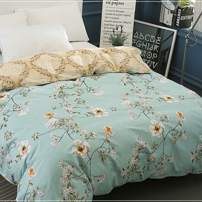 91家纺网 家纺一手货源 找家纺 曼璐家纺 芦荟棉单品被套仿棉被套单件情谊正浓