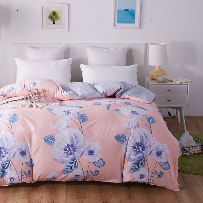 91家纺网 家纺一手货源 找家纺 曼璐家纺 芦荟棉单品被套仿棉被套单件香满园