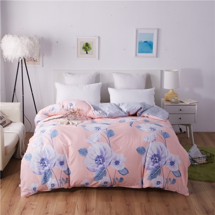 91家纺网 家纺一手货源 找家纺 曼璐家纺 芦荟棉单品被套仿棉被套单件香满园