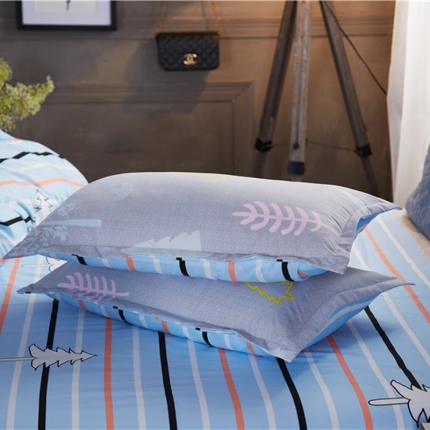 91家纺网 家纺一手货源 找家纺 曼璐家纺 芦荟棉枕套一对拍二单只装漫步-灰