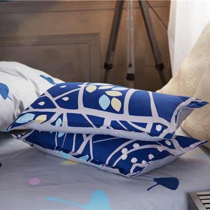 91家纺网 家纺一手货源 找家纺 曼璐家纺 芦荟棉枕套一对拍二单只装奇妙森林-蓝