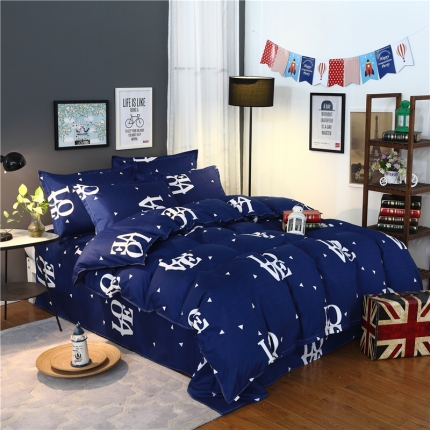 91家纺网 家纺一手货源 找家纺 （总）曼璐家纺 2025新款芦荟棉四件套被套床单床上用品