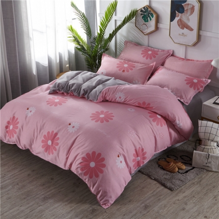 91家纺网 家纺一手货源 找家纺 （总）曼璐家纺 2025新款芦荟棉四件套被套床单床上用品