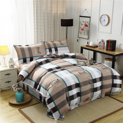 91家纺网 家纺一手货源 找家纺 （总）曼璐家纺 2025新款芦荟棉四件套被套床单床上用品