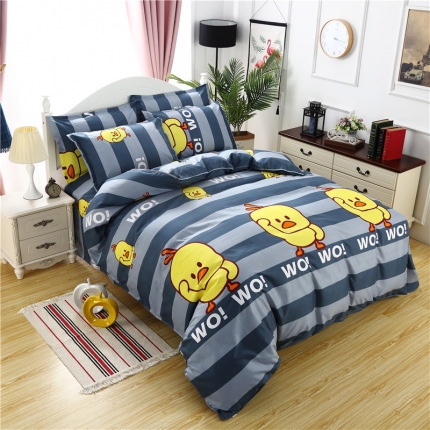 91家纺网 家纺一手货源 找家纺 （总）曼璐家纺 2025新款芦荟棉四件套被套床单床上用品