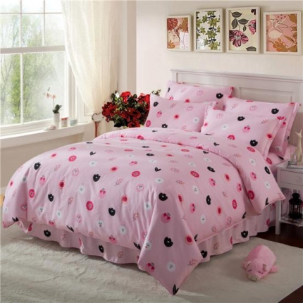 91家纺网 家纺一手货源 找家纺 （总）八十八号家纺 全棉床裙四件套