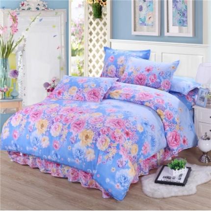 91家纺网 家纺一手货源 找家纺 （总）八十八号家纺 全棉床裙四件套