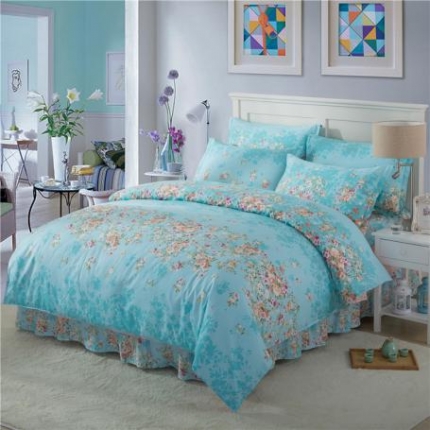 91家纺网 家纺一手货源 找家纺 （总）八十八号家纺 全棉床裙四件套