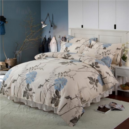 91家纺网 家纺一手货源 找家纺 （总）八十八号家纺 全棉床裙四件套