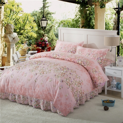 91家纺网 家纺一手货源 找家纺 （总）八十八号家纺 全棉床裙四件套