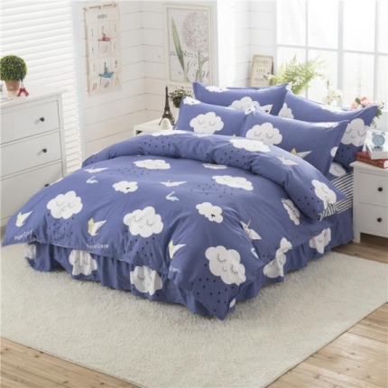 91家纺网 家纺一手货源 找家纺 （总）八十八号家纺 全棉床裙四件套