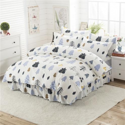 91家纺网 家纺一手货源 找家纺 （总）八十八号家纺 全棉床裙四件套