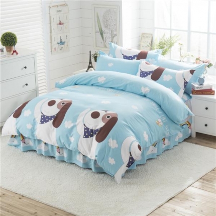 91家纺网 家纺一手货源 找家纺 （总）八十八号家纺 全棉床裙四件套