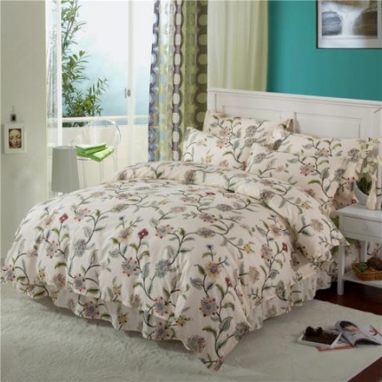 91家纺网 家纺一手货源 找家纺 （总）八十八号家纺 全棉床裙四件套