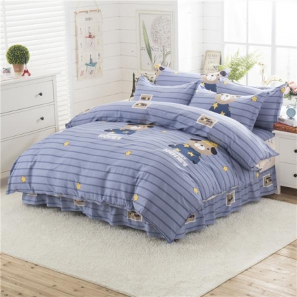 91家纺网 家纺一手货源 找家纺 （总）八十八号家纺 全棉床裙四件套