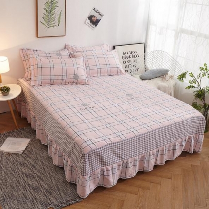 （总）八十八家纺  2021新款全棉单层款单品床裙