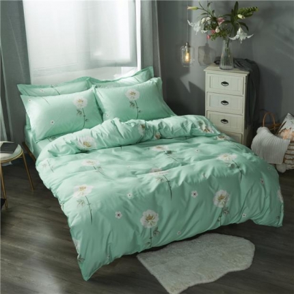 91家纺网 家纺一手货源 找家纺 （总）八十八家纺 2019活性芦荟棉磨毛床笠四件套