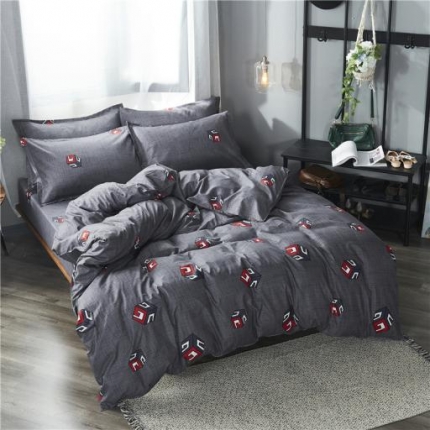 91家纺网 家纺一手货源 找家纺 （总）八十八家纺 2019活性芦荟棉磨毛床笠四件套