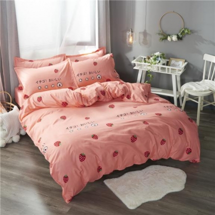 91家纺网 家纺一手货源 找家纺 （总）八十八家纺 2019活性芦荟棉磨毛床笠四件套