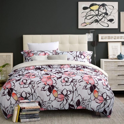 91家纺网 家纺一手货源 找家纺 太古汇家居  60长绒棉（印花）四件套 艾美TGH023