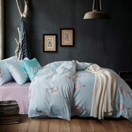 91家纺网 家纺一手货源 找家纺 太古汇家居  60长绒棉（印花）四件套 琪拉雅TGH005