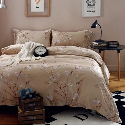 91家纺网 家纺一手货源 找家纺 太古汇家居  60长绒棉（印花）四件套 罗琦TGH013